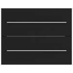 vidaXL Dulap de chiuvetă, negru, 60x38,5x48 cm, PAL