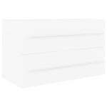 vidaXL Dulap de chiuvetă, alb, 80x38,5x48 cm, PAL vidaXL Dulap de chiuvetă, alb, 80x38,5x48 cm, PAL