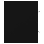 vidaXL Dulap de chiuvetă, negru, 80x38,5x48 cm, PAL