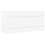 vidaXL Dulap de chiuvetă, alb, 100x38,5x48 cm, lemn prelucrat vidaXL Dulap de chiuvetă, alb, 100x38,5x48 cm, lemn prelucrat