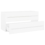 vidaXL Dulap de chiuvetă, alb, 100x38,5x48 cm, lemn prelucrat vidaXL Dulap de chiuvetă, alb, 100x38,5x48 cm, lemn prelucrat