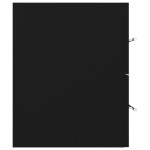 vidaXL Dulap de chiuvetă, negru, 100x38,5x48 cm, lemn prelucrat