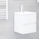 vidaXL Dulap de chiuvetă, alb, 41x38,5x45 cm, PAL vidaXL Dulap de chiuvetă, alb, 41x38,5x45 cm, PAL