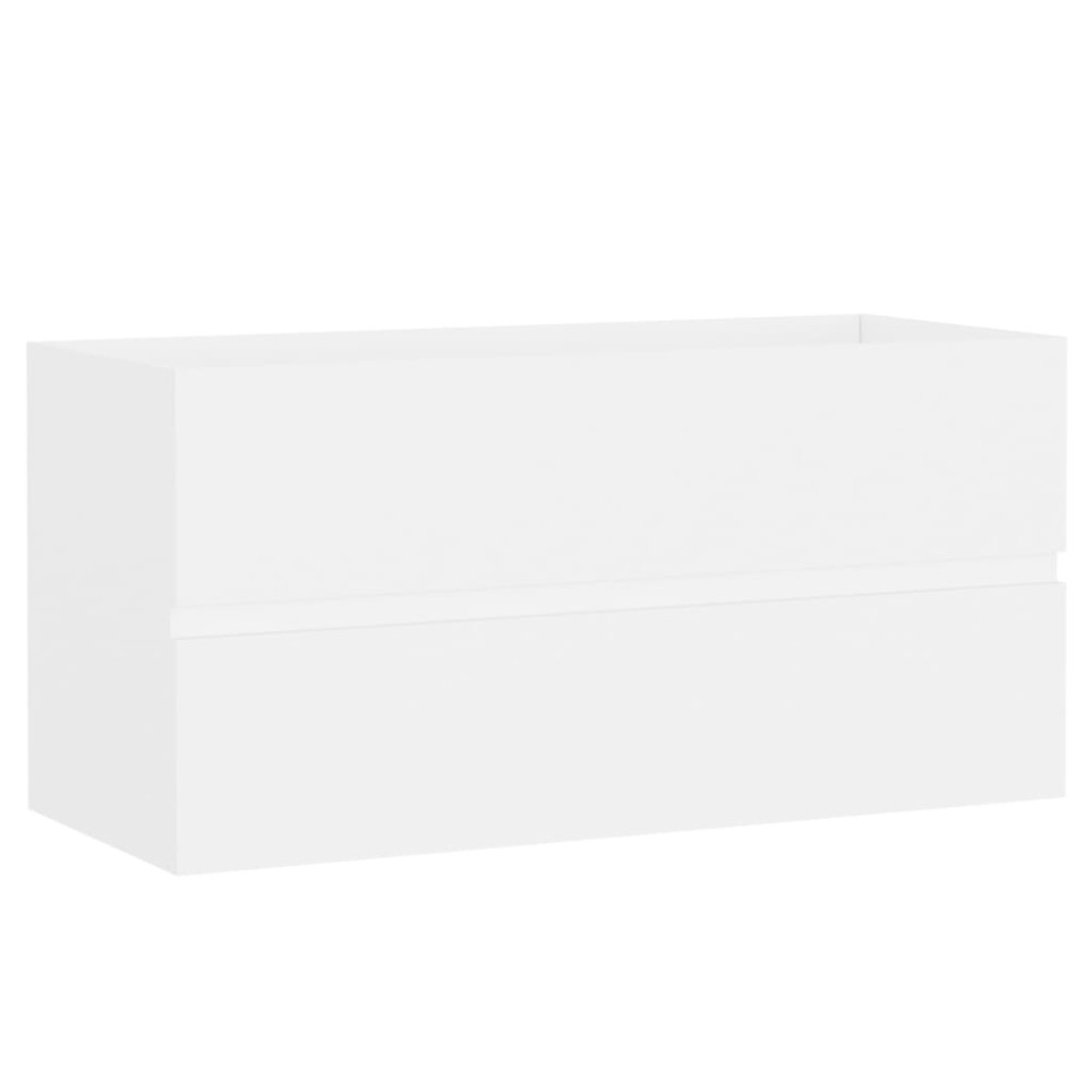 vidaXL Dulap de chiuvetă, alb, 90x38,5x45 cm, PAL