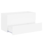 vidaXL Dulap de chiuvetă, alb, 90x38,5x45 cm, PAL vidaXL Dulap de chiuvetă, alb, 90x38,5x45 cm, PAL