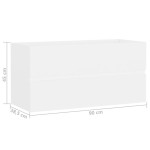 vidaXL Dulap de chiuvetă, alb, 90x38,5x45 cm, PAL vidaXL Dulap de chiuvetă, alb, 90x38,5x45 cm, PAL