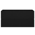 vidaXL Dulap de chiuvetă, negru, 90x38,5x45 cm, PAL vidaXL Dulap de chiuvetă, negru, 90x38,5x45 cm, PAL