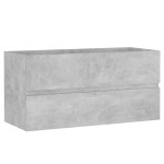 vidaXL Dulap de chiuvetă, gri beton, 90x38,5x45 cm, lemn prelucrat