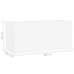 vidaXL Dulap de chiuvetă, alb, 100x38,5x45 cm, PAL vidaXL Dulap de chiuvetă, alb, 100x38,5x45 cm, PAL