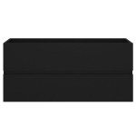 vidaXL Dulap chiuvetă, negru, 100x38,5x45 cm, lemn prelucrat vidaXL Dulap chiuvetă, negru, 100x38,5x45 cm, lemn prelucrat
