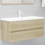 vidaXL Dulap de chiuvetă, stejar sonoma, 100x38,5x45 cm, PAL vidaXL Dulap de chiuvetă, stejar sonoma, 100x38,5x45 cm, PAL