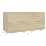 vidaXL Dulap de chiuvetă, stejar sonoma, 100x38,5x45 cm, PAL vidaXL Dulap de chiuvetă, stejar sonoma, 100x38,5x45 cm, PAL