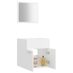vidaXL Set mobilier de baie, 2 piese, alb, PAL vidaXL Set mobilier de baie, 2 piese, alb, PAL
