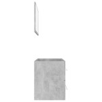 vidaXL Set mobilier de baie, 2 piese, gri beton, PAL vidaXL Set mobilier de baie, 2 piese, gri beton, PAL