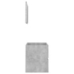 vidaXL Set mobilier de baie, 2 piese, gri beton, PAL vidaXL Set mobilier de baie, 2 piese, gri beton, PAL