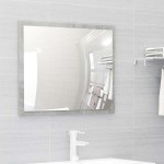 vidaXL Set mobilier de baie, 2 piese, gri beton, PAL vidaXL Set mobilier de baie, 2 piese, gri beton, PAL