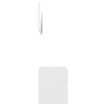 vidaXL Set mobilier de baie, 2 piese, alb, PAL vidaXL Set mobilier de baie, 2 piese, alb, PAL