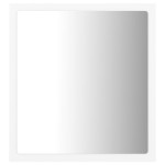 vidaXL Oglindă de baie cu LED, alb, 40x8,5x37 cm, acril