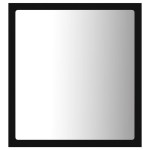 vidaXL Oglindă de baie cu LED, negru, 40x8,5x37 cm, acril
