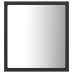 vidaXL Oglindă de baie cu LED, gri, 40x8,5x37 cm, acril