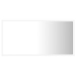 vidaXL Oglindă de baie cu LED, alb, 80x8,5x37 cm, acril