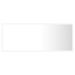 vidaXL Oglindă de baie cu LED, alb, 100x8,5x37 cm, acril