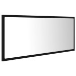 vidaXL Oglindă de baie cu LED, negru, 100x8,5x37 cm, acril