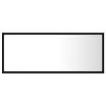 vidaXL Oglindă de baie cu LED, negru, 100x8,5x37 cm, acril