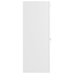 vidaXL Dulap de baie, alb, 30x30x80 cm, lemn prelucrat