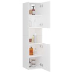 vidaXL Dulap de baie, alb, 30 x 30 x 130 cm, PAL