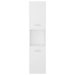 vidaXL Dulap de baie, alb, 30 x 30 x 130 cm, PAL