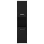 vidaXL Dulap de baie, negru, 30x30x130 cm, lemn prelucrat vidaXL Dulap de baie, negru, 30x30x130 cm, lemn prelucrat