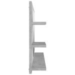 vidaXL Oglindă de baie, gri beton, 90 x 10,5 x 45 cm, PAL