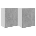 vidaXL Dulapuri suspendate “Lyon”, 2 buc., gri beton, 50x31x60 cm, PAL
