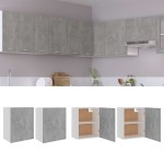 vidaXL Dulapuri suspendate “Lyon”, 2 buc., gri beton, 50x31x60 cm, PAL