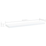vidaXL Plăci bibliotecă, 4 buc., alb, 40 x 10 x 1,5 cm, PAL vidaXL Plăci bibliotecă, 4 buc., alb, 40 x 10 x 1,5 cm, PAL