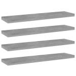 vidaXL Plăci bibliotecă, gri beton, 4 buc, 40 x 10 x 1,5 cm, PAL vidaXL Plăci bibliotecă, gri beton, 4 buc, 40 x 10 x 1,5 cm, PAL
