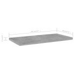 vidaXL Plăci bibliotecă, gri beton, 4 buc, 40 x 20 x 1,5 cm, PAL vidaXL Plăci bibliotecă, gri beton, 4 buc, 40 x 20 x 1,5 cm, PAL
