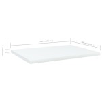 vidaXL Plăci bibliotecă, 4 buc., alb, 40 x 30 x 1,5 cm, PAL vidaXL Plăci bibliotecă, 4 buc., alb, 40 x 30 x 1,5 cm, PAL