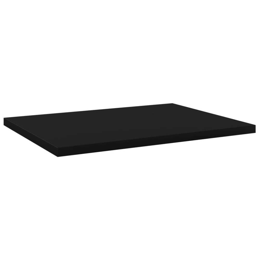 vidaXL Plăci bibliotecă, 4 buc., negru, 40 x 30 x 1,5 cm, PAL