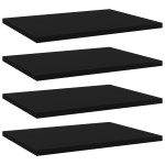 vidaXL Plăci bibliotecă, 4 buc., negru, 40 x 30 x 1,5 cm, PAL vidaXL Plăci bibliotecă, 4 buc., negru, 40 x 30 x 1,5 cm, PAL