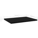 vidaXL Plăci bibliotecă, 4 buc., negru, 40 x 30 x 1,5 cm, PAL vidaXL Plăci bibliotecă, 4 buc., negru, 40 x 30 x 1,5 cm, PAL