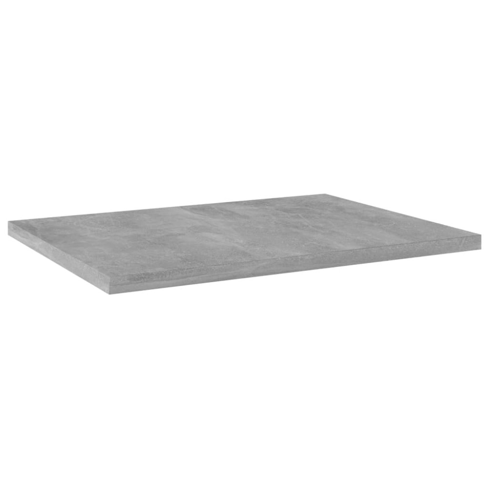 vidaXL Plăci bibliotecă, gri beton, 4 buc, 40 x 30 x 1,5 cm, PAL