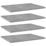 vidaXL Plăci bibliotecă, gri beton, 4 buc, 40 x 30 x 1,5 cm, PAL vidaXL Plăci bibliotecă, gri beton, 4 buc, 40 x 30 x 1,5 cm, PAL
