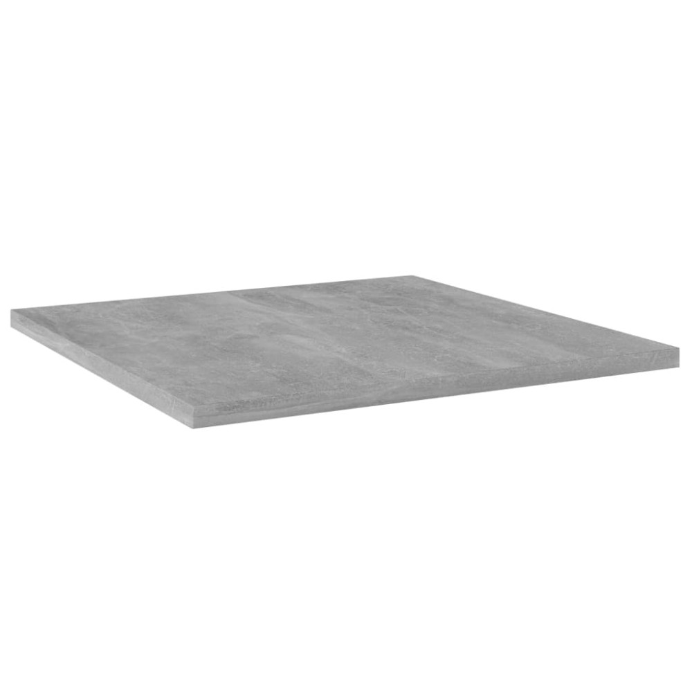 vidaXL Plăci bibliotecă, gri beton, 4 buc, 40 x 40 x 1,5 cm, PAL