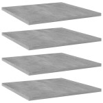 vidaXL Plăci bibliotecă, gri beton, 4 buc, 40 x 40 x 1,5 cm, PAL vidaXL Plăci bibliotecă, gri beton, 4 buc, 40 x 40 x 1,5 cm, PAL