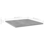 vidaXL Plăci bibliotecă, gri beton, 4 buc, 40 x 40 x 1,5 cm, PAL vidaXL Plăci bibliotecă, gri beton, 4 buc, 40 x 40 x 1,5 cm, PAL