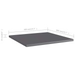 vidaXL Plăci bibliotecă, 8 buc., gri extralucios, 40 x 40 x 1,5 cm PAL vidaXL Plăci bibliotecă, 8 buc., gri extralucios, 40 x 40 x 1,5 cm PAL