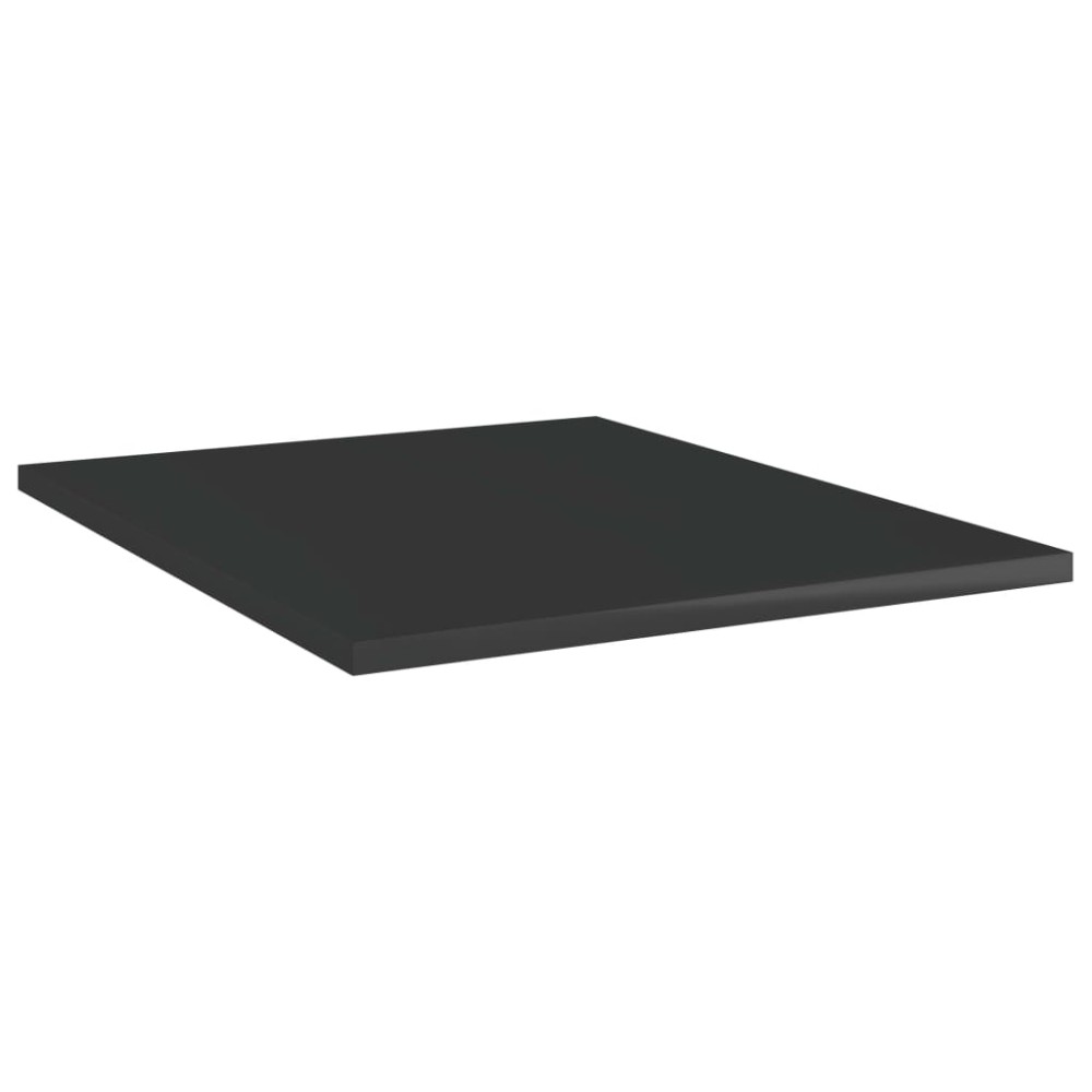 vidaXL Plăci bibliotecă, 8 buc. negru extralucios 40 x 50 x 1,5 cm PAL