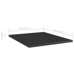vidaXL Plăci bibliotecă, 8 buc. negru extralucios 40 x 50 x 1,5 cm PAL vidaXL Plăci bibliotecă, 8 buc. negru extralucios 40 x 50 x 1,5 cm PAL
